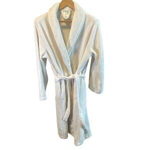 Fluffy White Long Belted Cozy Robe One Size